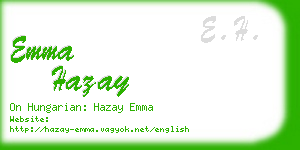 emma hazay business card